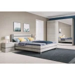 Drsna garderobna omara AKI je modernega stila in prefinjenega izgleda. Je zelo prostorna in kvalitetna. Ima ABS robove, ki zagotavljajo večjo odpornost proti