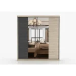 Drsna garderobna omara VENECIA je modernega stila in prefinjenega izgleda. Je zelo prostorna in kvalitetna. Ima ABS robove, ki zagotavljajo večjo odpornost