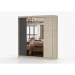 Drsna garderobna omara VENECIA je modernega stila in prefinjenega izgleda. Je zelo prostorna in kvalitetna. Ima ABS robove, ki zagotavljajo večjo odpornost