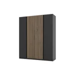 Garderobna omara DALILA 1 - 200 cm ima moderen dizajn. Narejena je iz laminirane plošče debeline 16 mm. Garderobna omara je zelo prostorna, saj ima veliko