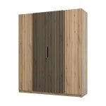 Garderobna omara DALILA 1 - 200 cm ima moderen dizajn. Narejena je iz laminirane plošče debeline 16 mm. Garderobna omara je zelo prostorna, saj ima veliko