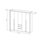 Praktična in uporabna garderobna omara ELO 230 je primerna za vsak prostor. Dobavljiva je v sonoma beli barvi. ima ABS robove, ki zagotavljajo večjo