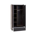 Garderobna omara FERGO 2 je primerna za vsako spalnico. Njene moderne linije in brezčasen dizajn, vas bodo navdušli. Ima dvojna vrata ter en predal. Vsebuje