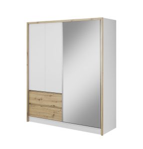 Garderobna omara z drsnimi vrati INGRID 180