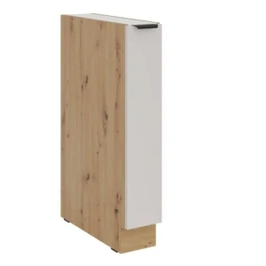 Kuhinjo SOLA je možno naročiti v kompletu (Kuhinjski bloki SOLA) ali pa po posameznih elementih po vaši izbiri. Izvlečna omara SOLA 15D je sestavljena iz