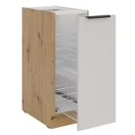 Kuhinjo SOLA je možno naročiti v kompletu (Kuhinjski bloki SOLA) ali pa po posameznih elementih po vaši izbiri. Izvlečna omara SOLA 30D je sestavljena iz