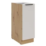 Kuhinjo SOLA je možno naročiti v kompletu (Kuhinjski bloki SOLA) ali pa po posameznih elementih po vaši izbiri. Izvlečna omara SOLA 30D je sestavljena iz