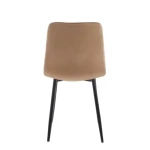 Jedilni stol MILA 2 velvet bež je odlična rešitev za kombiniranje v minimalističen ali industrijski stil prostora. Kombinacija sivega prešitega blaga s