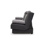 Kavč CHANDLER je praktičen za uporabo. Raztegne se v ležišče ter vsebuje zaboj za shranjevanje. Vzmeten je z valovitimi vzmetmi. Dimenzije: -D: 204 cm x