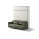 Kavč METULJ vam bo omogočila, da svojo dnevno sobo spremenite v spalnico le v nekaj trenutkih. Stenska postelja s kavčem je inovativna in moderna rešitev,