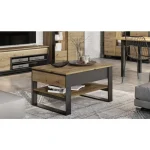 Klubska mizica KVIN je izjemno privlačna za oči in primerna za vsak prostor. Na obeh straneh mizice so dva zelo priročna in kakovostna predala. Mizica je