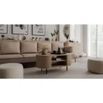 Klubska mizica OVARI, je moderen in eleganten kos pohištva. S svojo ovalno obliko se odlično poda v vsak prostor. Narejena je iz laminirane plošče debeline