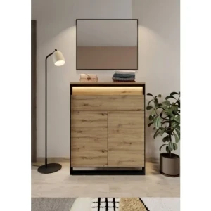 Komoda KVIN 1 je elegantna in uporabna. S pomočjo nje je vaš prostor ne le eleganten ampak tudi organiziran. Zasnovan je z mislijo na vaše udobje, ima