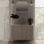 Komoda OVARI mini, je moderen in eleganten kos pohištva. S svojo ovalno obliko se odlično poda v vsak prostor. Lahko vam krasi prostor v spalnici, dnevni