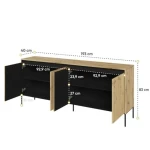 Komoda TERA 2, združuje funkcionalnost z izjemnim dizajnom. Komoda ne bo le zadovoljila vaših potreb po shranjevanju, temveč bo pritegnila pozornost tudi s