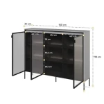 Komoda TERA 3 ni le primerna za shranjevanje, temveč tudi edinstven kos pohištva, ki pritegne pozornost že od trenutka, ko jo zagledate. Zahvaljujoč