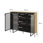 Komoda TERA 3 ni le primerna za shranjevanje, temveč tudi edinstven kos pohištva, ki pritegne pozornost že od trenutka, ko jo zagledate. Zahvaljujoč