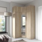 Kotna garderobna omara EMILI 4