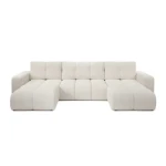 Kotna sedežna garnitura AURELIA je modernega dizajna. S svojim elegantnim videzom se bo podala v vsak prostor. Sedežna je praktična za uporabo saj se