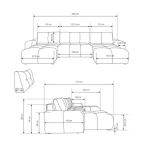 Kotna sedežna garnitura AURELIA - slika 9