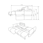 Kotna sedežna garnitura BAMBI - slika 23