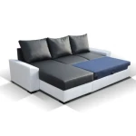 Kotna sedežna garnitura LUISA bo našla prostor v vašem domu. Narejena iz kvalitetnih materialov, oblazinjena v kombinaciji umetnega usnja in tekstila.