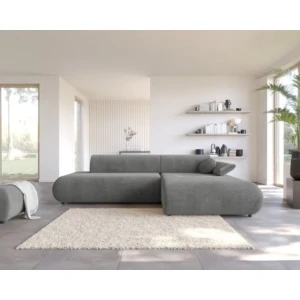 Kotna sedežna garnitura PIKULA 2 je osupljiv kos pohištva z brezčasnim slogom, ki se bo podal k vsakemu dekorju. Njene zaokljene, mehke oblike in