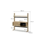 Nizek regal OLIVIJA, je idealna rešitev za tiste, ki želijo združiti estetiko s praktičnim upravljanjem prostora. Ta kos pohištva se bo dobro podal v