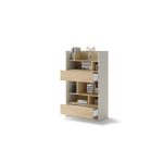 Nizki regal za posteljo v omari METULJ 92 x 158 cm je eleganten in prostoren. Prostorna notranjost in razporeditev ponuja veliko prostora za dodatke in druge