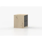 Nočna omarica LANZAROTE je moderen kos pohištva. Opremljena je z dvema prostornima predaloma. Zaradi svoje barve in kompaktne dimenzije se prilega v vsak