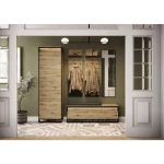 Omara KVIN 1 je večnamenski kos pohištva. Odlično se bo podala v predprostor, prav tako pa jo lahko uporabljate, kot manjšo garderobno omaro. Omara KVIN 1