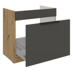 Kuhinjo ARIANA je možno naročiti v kompletu (Kuhinjski bloki ARIANA) ali pa po posameznih elementih po vaši izbiri. Omara za pomivalno korito ARIANA hrast