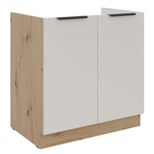 Kuhinjo SOLA je možno naročiti v kompletu (Kuhinjski bloki SOLA) ali pa po posameznih elementih po vaši izbiri. Omara za pomivalno korito SOLA 80D je