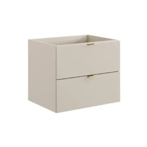 Omarica za umivalnik AMANDA 60D je narejena v kašmir barvi kar ji poudari čist in sodoben izgled. Je funkcionalna in estetsko privlačna. Z ročaji v zlati