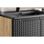 Kopalniški blok DIAMANT 120 črna je možno naročiti v kompletu (kopalniški bloki DIAMANT črna) ali pa po posameznih elementih po vaši izbiri. Kopalniški