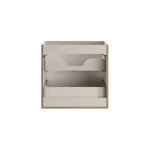 Omarica za umivalnik TAMARA 60D je narejena v kašmir barvi kar ji poudari čist in sodoben izgled. Je funkcionalna in estetsko privlačna. Z ročaji v srebrni