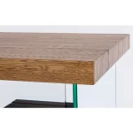 Pisalna miza LINE WOOD črna 120X50 - slika 7