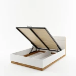 Postelja DANI je modernega dizajna in brezhibnega izgleda. Postelja je unikatna ker ima pri vzglavju praktično polico na katero lahko pospravite svoje knjige,