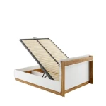 Postelja DANI je modernega dizajna in brezhibnega izgleda. Postelja je unikatna ker ima pri vzglavju praktično polico na katero lahko pospravite svoje knjige,