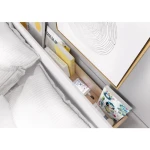 Postelja DANI je modernega dizajna in brezhibnega izgleda. Postelja je unikatna ker ima pri vzglavju praktično polico na katero lahko pospravite svoje knjige,