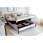 Postelja GRIZLI je zasnovana za udoben počitek in spanec. Trpežen letveni okvir zagotavlja dodatno oporo. Postelja je opremljena z LED osvetlitvijo. Njena