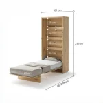 Postelja v omari METULJ 90x200cm - slika 20