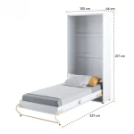 Postelja v omari METULJ PRO 90x200cm - slika 9