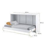 Stenska vertikalna postelja ZVONČEK PRO vam omogoča, da katero koli sobo spremenite v popolno uporabno in estetsko privlačno spalnico. Revolucionaren