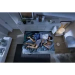 Postelja v omari ZVONČEK PRO 90x200cm - bela visoki sijaj - slika 7