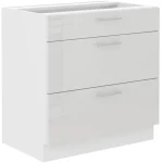 Kuhinjo ELZA je možno naročiti v kompletu (kuhinjska bloka Elza) ali pa po posameznih elementih po vaši izbiri. Predalnik ELZA 80D je sestavljena iz