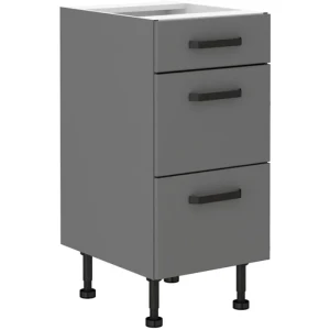 Predalnik NITA 40D 3P je možno naročiti v kompletu (Kuhinjski bloki NITA) ali pa po posameznih elementih po vaši izbiri. Predalnik NITA 40D 3P je