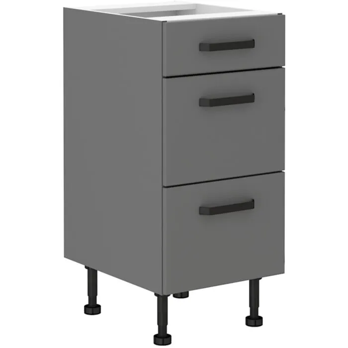 Predalnik NITA 40D 3P Predalnik NITA 40D 3P je možno naročiti v kompletu (Kuhinjski bloki NITA) ali pa po posameznih elementih po vaši izbiri. Predalnik NITA 40D 3P je