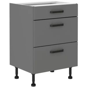 Predalnik NITA 60D 3P je možno naročiti v kompletu (Kuhinjski bloki NITA) ali pa po posameznih elementih po vaši izbiri. Predalnik NITA 60D 3P je