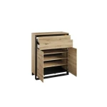 Predsoba KVIN 3 je sestavljena iz kar treh kosov pohištva. Sestavljena je iz prostorne komode, obešalnika ter ogledala. Komoda KVIN je elegantna in uporabna.